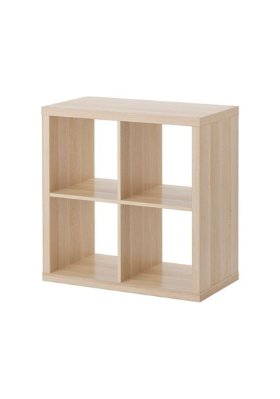 Ikea Kallax Açık Raf Ünitesi, Ağartılmış Meşe Görünümlü, 77x77 Cm