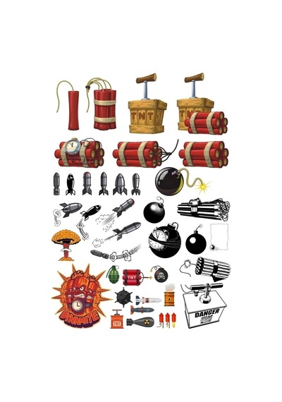 Dinamit Sticker Set 1 20 Parça Telefon, Tablet, Defter, Laptop Sticker