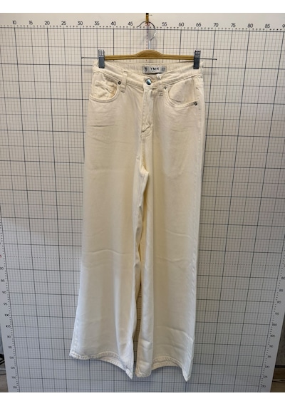 Ymr Moda Ekru Palazzo Geniş Paça Tensel Kadın Jeans 26459