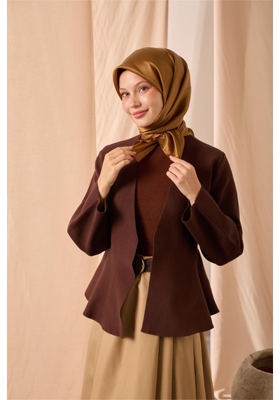 Silk Home Düz Shiny Eşarp 75006-59 Koyu Gold