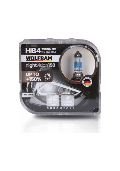 Hb4 Ampül Nv +%150 Fazla Işık Ve %20 Beyaz Işık 12v 51w - Wolfram 29006 Nv