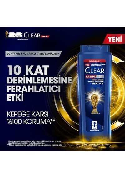 Men Erkek Şampuan Sport Menthol Kepeğe Karşı Etkili 600 Ml