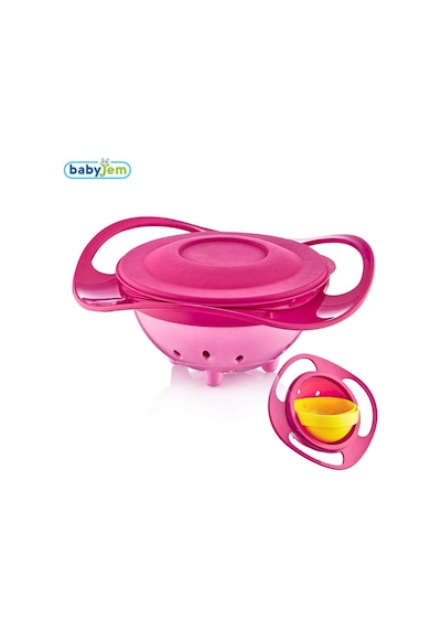 Baby Jem Dökülmeyen Bebek Mama Tabağı Pembe-32 Pembe