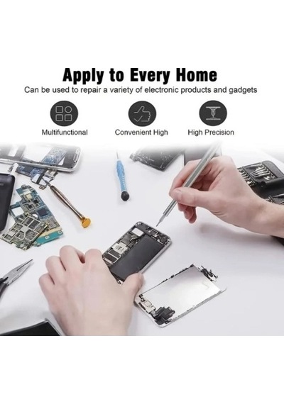 Tornavida Hassas Onarım Seti Telefon Gözlük Saat Tamir 24in1 Ergonomik 25 Parça Tornavida Seti Çok Renkli