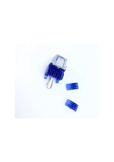 KEYSTONE JACK UTP CAT6 90 D BLUE-RED