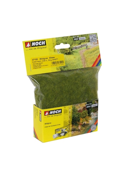 Noch 7100 Statik Çayır Dokusu, Çayır Yeşili, 6 Mm, 50 Gram Diorama Malzemesi-54589