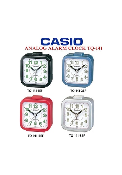 Casıo Tq-141-2df Beep Alarmlı Fosforlu Masa Saati Mavi