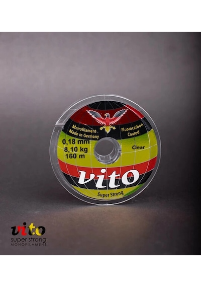 Vito Süper Strong Monoflament Şeffaf Misina 160 Metre 0,18mm - Standart