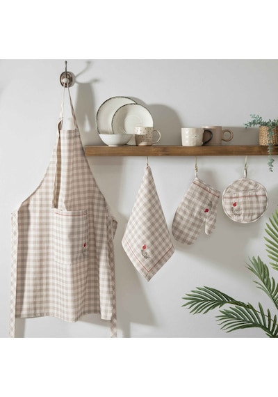 Linens Pomegranate Mutfak Eldiveni Bej