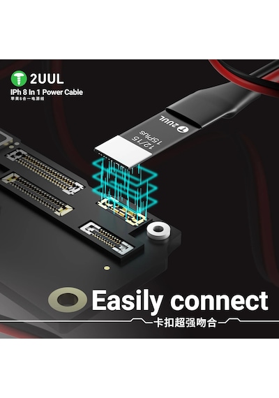 2uul Pw01 Apple Uyumlu iPhone 7-16 Pro Max İçin Pil Güç Kaynağı Kontrol Ve Aktivasyon Test Kablosu