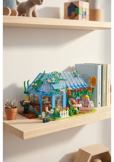Ogi Mogi Toys Eğitici Bloklar Kahve Evi 642 Parça,Yapı Seti