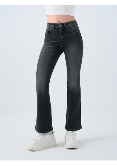 LOFT Flare Slim Fit Kadın Pantolon Lf2038758 Q1.v1 Denim