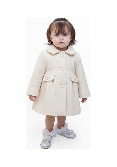 Xo Kids Kız Çocuk Kaban 1-5 Yaş 1055 Ekru