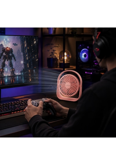 Hepu Hp-f11 Usb Şarjlı Sessiz Masaüstü Mini Fan