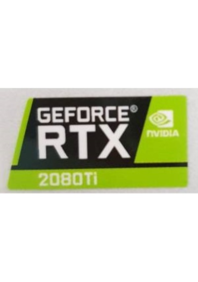 OEM Nvidia Geforce RTX 2080 Ti Sticker Yatay Etiket D101