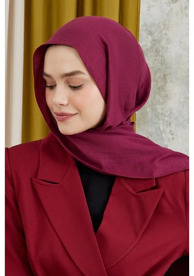 Deserto Fashion Modal Şal Düz Renk-3585 bordo