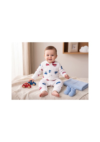 Deniva Kids Erkek Bebek %100 Pamuk Kaşkorse Fitilli Sevimli Arabalar Baskılı Çıtçıtlı Patiksiz Rahat Kalıp Tulum Beyaz Deniva Kids Erkek Bebek %100 Pamuk Kaşkorse Fitilli Sevimli Arabalar Baskılı Çıtçıtlı Patiksiz Rahat Kalıp Tulum Beyaz