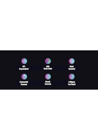 North Combat Kablolu RGB Optik Oyuncu Mouse
