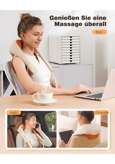 Knqze Shiatsu Masaj Aleti 4d, 2026 Isı İle Kablosuz Boyun Masajı, Geliştirilmiş Grafen Isıtma, Boyun, Omuz, Sırt İçin 4d Shiatsu Derin Yoğurma Boyun Masajı, Erkekler İçin Hediyeler, Bej Knqze Shiatsu Masaj Aleti 4d, 2026 Isı İle Kablosuz Boyun Masajı, Geliştirilmiş Grafen Isıtma, Boyun, Omuz, Sırt İçin 4d Shiatsu Derin Yoğurma Boyun Masajı, Erkekler İçin Hediyeler, Bej