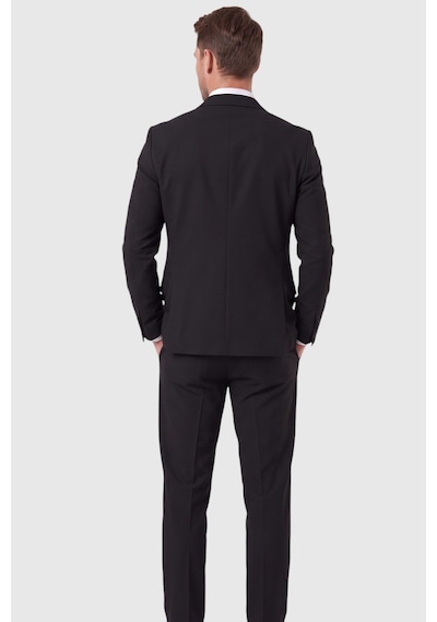 Rizzup Erkek Siyah Slim Fit Likralı Gofre Kumaş Takım Elbise İpli Lastikli Pantolon 2602326 Rizzup Erkek Siyah Slim Fit Likralı Gofre Kumaş Takım Elbise İpli Lastikli Pantolon 2602326