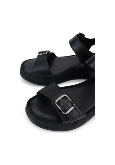 Tamer Tanca Kadın Siyah Comfort Sandalet 1107 215 Bn Sndlt Y25 Sıyah
