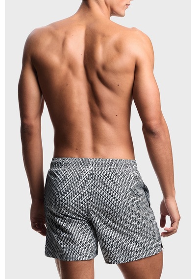Emporio Armani Erkek Deniz Şortu Em000583 Af20439 F0026 Lacivert Beyaz