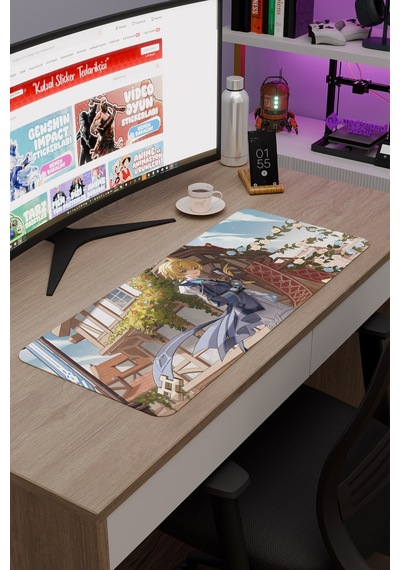 Mika Genshin Impact Anime Oyuncu V1 - 70x30 Xl Gaming Mouse Pad Fare Altlığı
