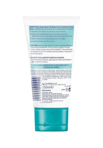 Nivea Beyaz Kil Maskesi 2 x 150 ML