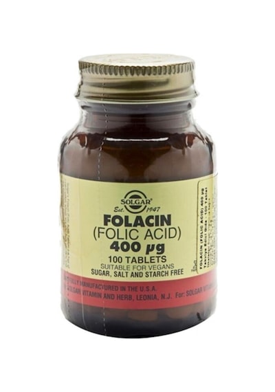 Solgar Folic Acid Folacin 400 Mcg 100 Tablet