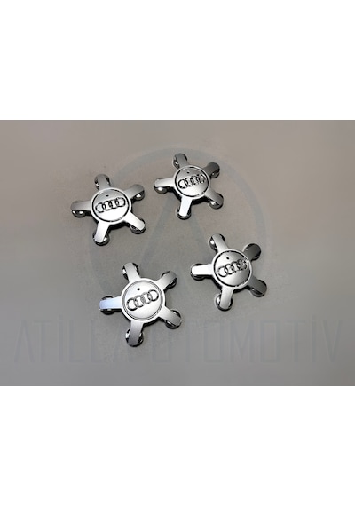 4 X Audi Q5 8r 09-17 Ahtapot Çelik Jant Göbek Seti Gri 112mm