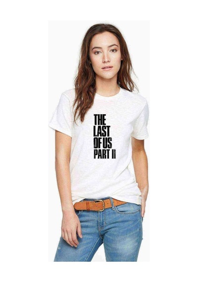 The Last Of Us Part 2 Baskılı Beyaz Kadın Tshirt (534287407)