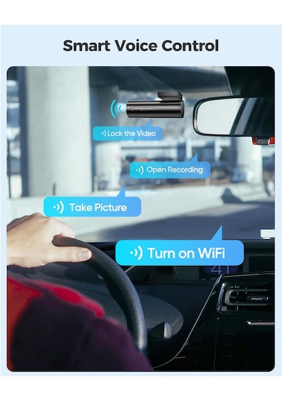 Tr 1296 P Çizgi Kamı, Wifi Mini Gizli Araba Kamera İle, Gece Görüşlü Ses Kontrolü Araç Kaydedici, Wdr, Döngü K