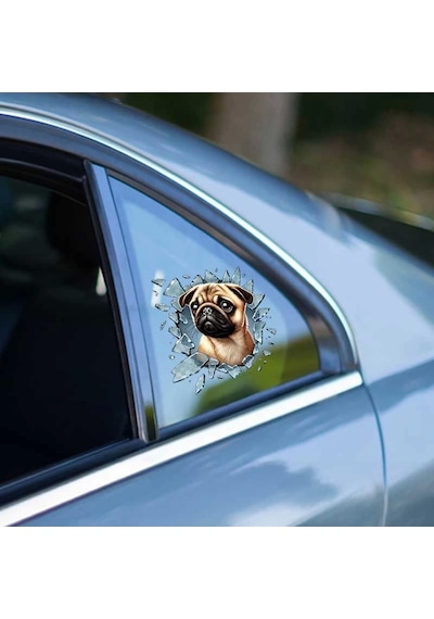Fulcar French Bulldog Araç Stickerı Çok Renkli