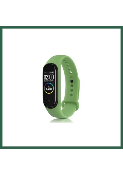 Bezos Mi Band 6 Uyumlu Klasik Kordon - Açık Yeşil Bzs01