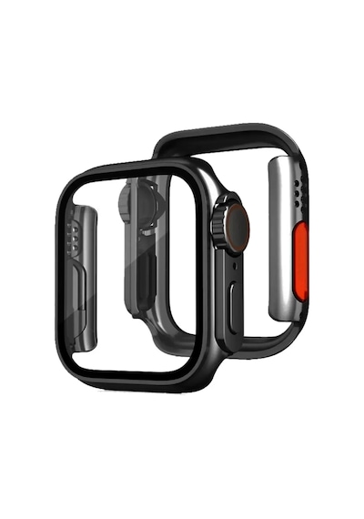 Newface Apple Watch 40mm Watch 49mm Kasa Dönüştürücü Ve Ekran Koruyucu - Siyah