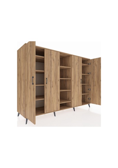 Kronos Dolap 12 Raflı 4 Kapaklı 220x59x163 Çam-çam Atlas Çam - Atlas Çam Kronos Dolap 12 Raflı 4 Kapaklı 220x59x163 Çam-çam Atlas Çam - Atlas Çam
