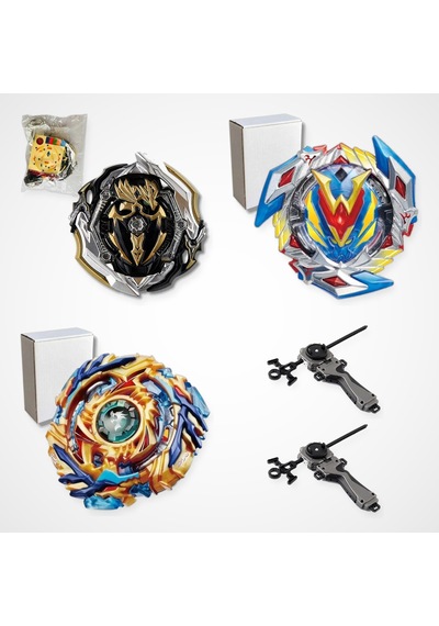 Beyblade Burst Set 3 Beyblade 2 Fırlatıcı - B-150, B-104, B-79
