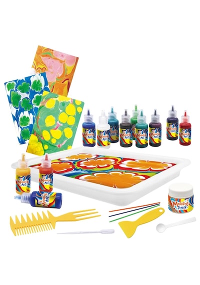 Crafty Co. Profesyonel Su Üzerine Boyama Ebru Sanatı Seti - Dıy Marbling Paint Başlangıç Kiti 12 Renk + Malzemeler Çok Renkli Crafty Co. Profesyonel Su Üzerine Boyama Ebru Sanatı Seti - Dıy Marbling Paint Başlangıç Kiti 12 Renk + Malzemeler Çok Renkli