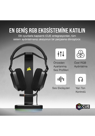 Corsair HS80 CA-9011237-EU RGB Oyuncu Kulaklığı