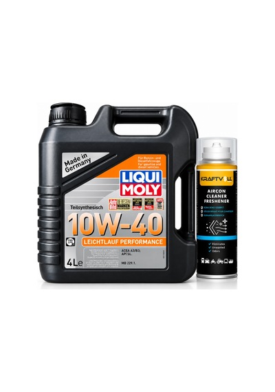 Liqui Moly Leichtlauf Performance 10w-40 Motor Yağı 4 Litre + Klima Bombası 200 Ml