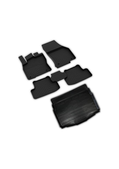 Ferrous Autoaccessories Volkswagen T Roc İle Uyumlu 4d Paspas Ve Alt 3d Bagaj Havuzu 2019 Ve Üstü Açık Bej