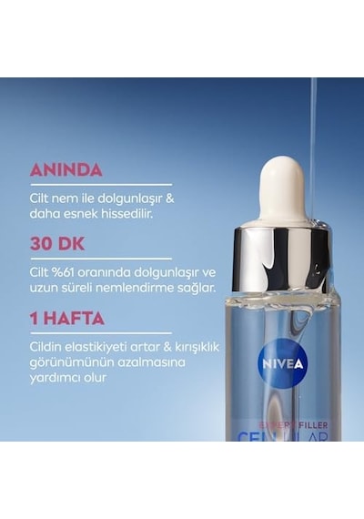 Cellular Expert Filler Nemlendirici Cilt Serumu 30ml,kırışıklık Karşıtı,dolgunlaştırıcı,saf Hyaluronik Asit,tüm Cilt Tipleri