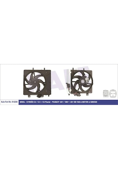 Fan Motoru + Davlumbaz Cıtroën C2 C3 I C3 Plurıel 1