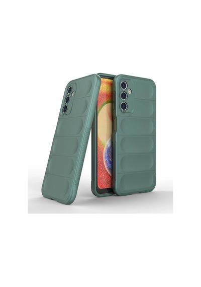 Samsung Uyumlu Galaxy A14 4g Kılıf Optimum Silikon Koyu Yeşil