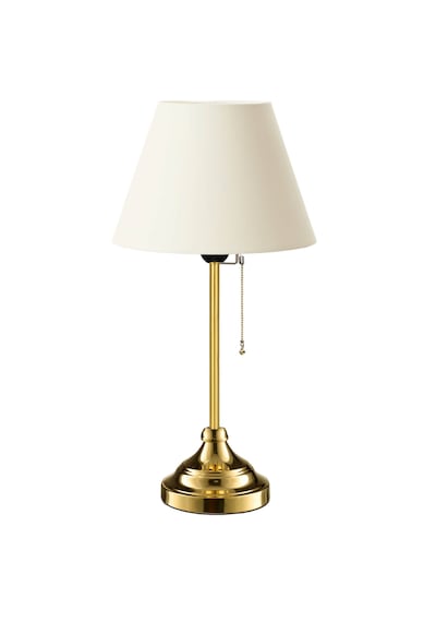 Homing AYD-3110 Edel Gold Gövdeli Abajur Krem