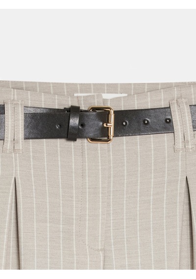 Dilvin 72682 Kemerli Pileli Pantolon-taş
