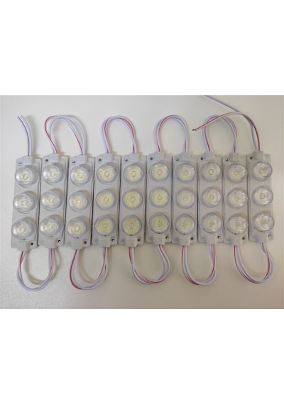 Carub Camlı Parmak Led Lamba Beyaz 12 Volt Su Geçirmez 10.Lu 3M