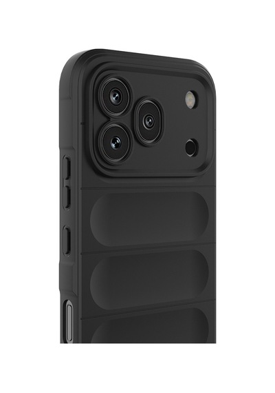 Honor 600 Pro 5g Kılıf Esnek Tpu Oyuklu Arka Yüzey Tasarımlı Zore Etnik Silikon Kapak Siyah