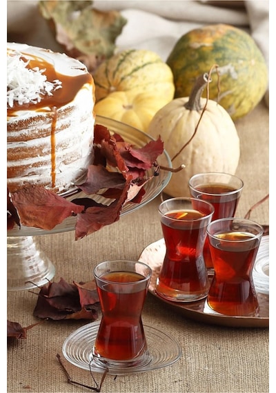 Lav Derin Cam Çay Bardağı 6 Kişilik 140 ml
