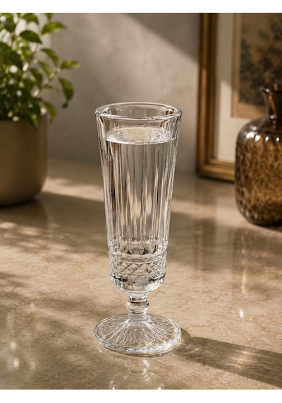 6 Lı Cam Flüt Kahve Yanı Su Bardağı Ayaklı Bardak Uzun 150ml Pinterest Model Şeffaf